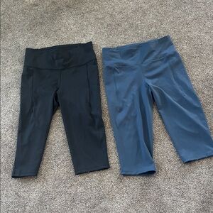 CALIA by Carrie Underwood Black and Dark Blue Leggings